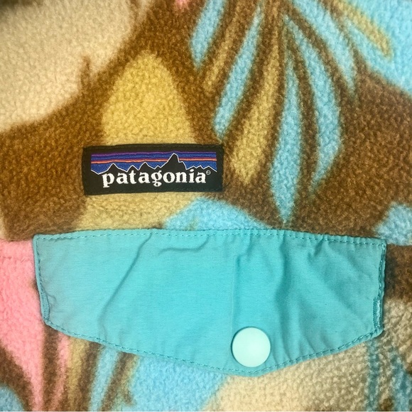 Patagonia Synchilla Snap-T Feather Dance Pullover Fleece Sz S - Picture 7 of 14